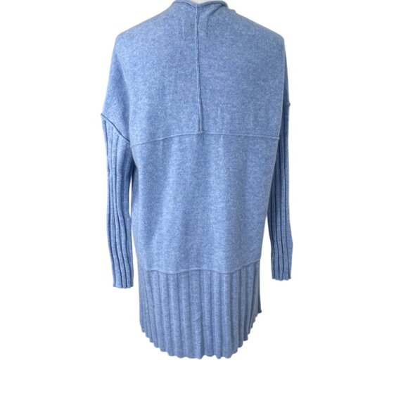Anthropologie Pilcro Mafalda Blue Cashmere Open Front Cardigan Size S - Picture 9 of 11